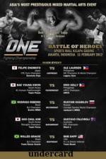 Watch ONE FC 2 Battle of Heroes Undercard 1channel