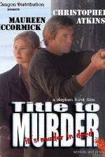 Watch Title to Murder 1channel