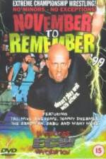 Watch ECW - November To Remember '99 1channel