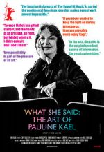 Watch What She Said: The Art of Pauline Kael 1channel